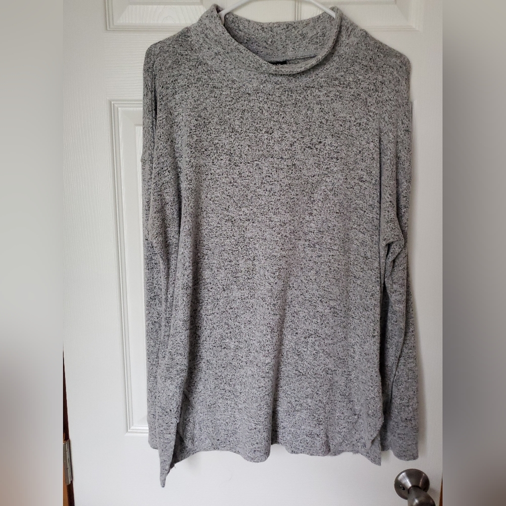 Large grey cowlneck sweater